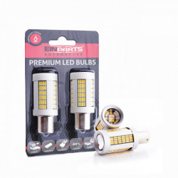 Py21W LED žiarovka (135 x SMD 4014) oranžová canbus V2