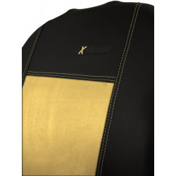 Výpredaj - Poťahy pre DACIA Sandero III (2021 viac ) Exclusive Alcantara (Alcantara-koža) béžová