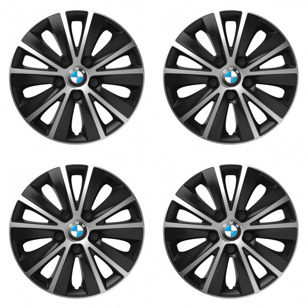 puklice pre BMW 14 RAPIDE silver and black