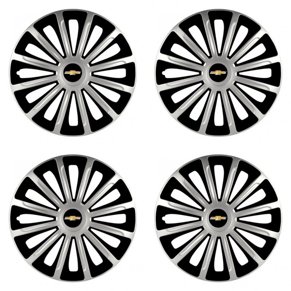 puklice pre  Chevrolet 15 TREND silver and black
