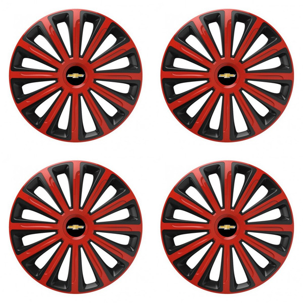 puklice pre  Chevrolet 15 TREND red and black