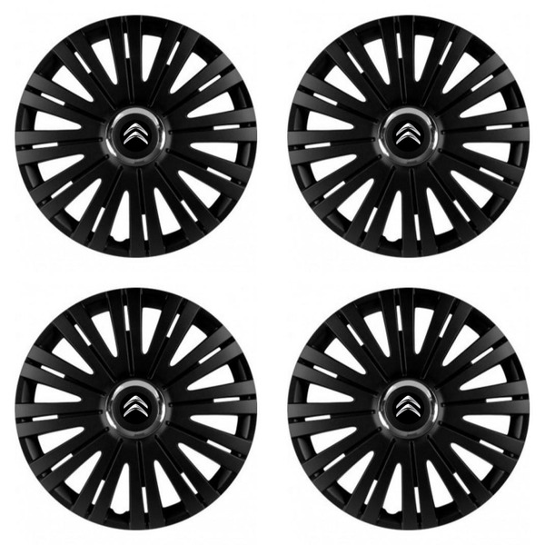 puklice pre Citroen 15 ACTIVE RC BLACK