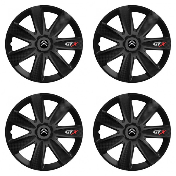 puklice pre Citroen 14 GTX CARBON black