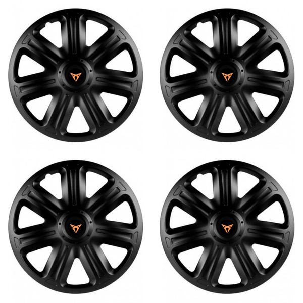 puklice pre Cupra 15 COMFORT BLACK