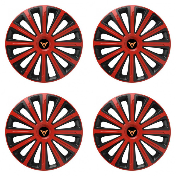 puklice pre  Cupra 15 TREND red and black