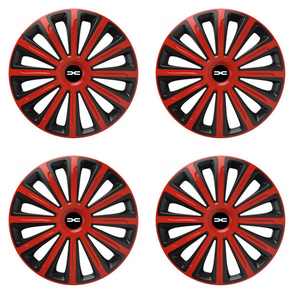 puklice pre  Dacia (nové logo) 15 TREND red and black
