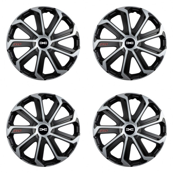 puklice pre  Dacia (nové logo) 14 Evo black&silver