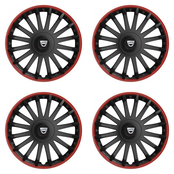 puklice pre  Dacia (staršie logo) 15 CRYSTAL RO black