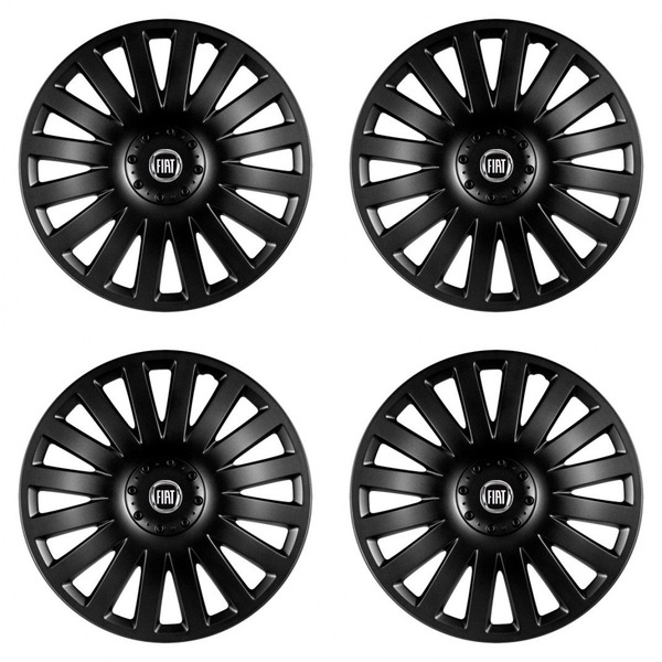 puklice pre Fiat (čierny) 14 Smart black