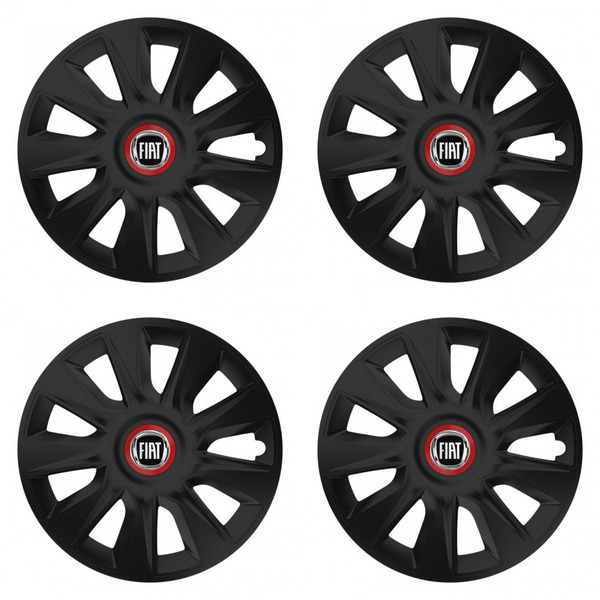 puklice pre Fiat (čierny) 17 STRATOS RR black