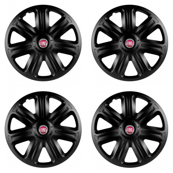 puklice pre Fiat (červené) 14 COMFORT BLACK