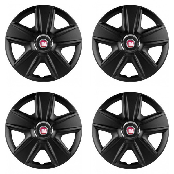 puklice pre Fiat (červené) 15 ESPRIT RC BLACK