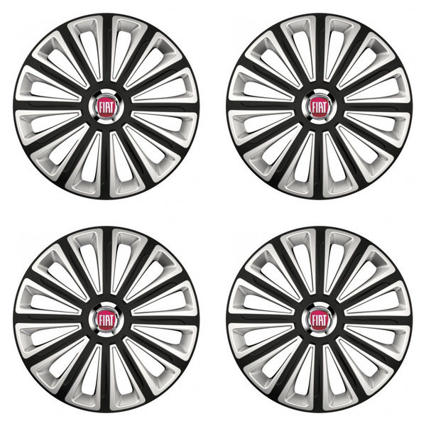 puklice pre Fiat (červené) 15 TREND RC double colour