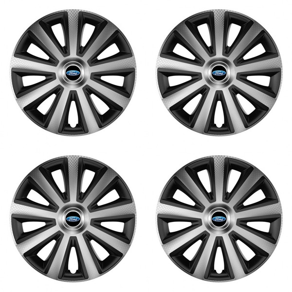 puklice pre Ford 15 Aviator carbon silver&black