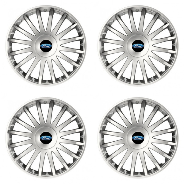 puklice pre Ford 15 CRYSTAL silver