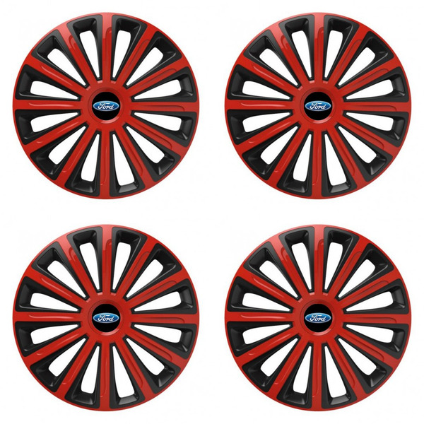 puklice pre Ford 15 TREND red and black