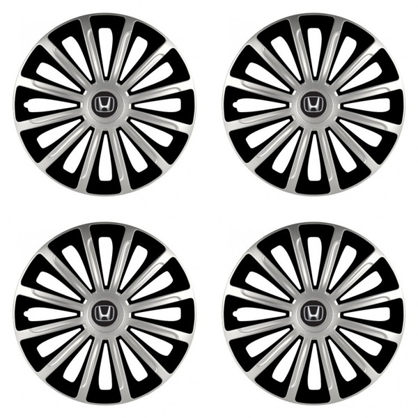 puklice pre Honda 16 TREND silver and black