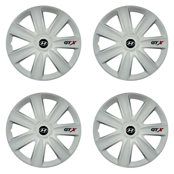puklice pre Hyundai 17 GTX carbon white