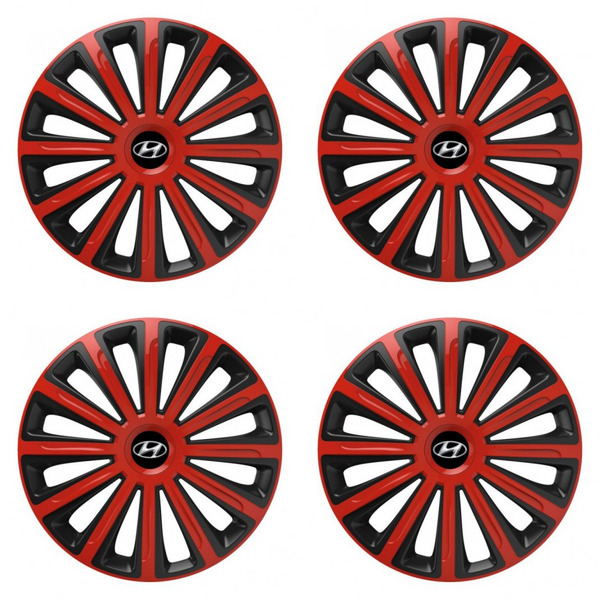 puklice pre  Hyundai 16 TREND red and black