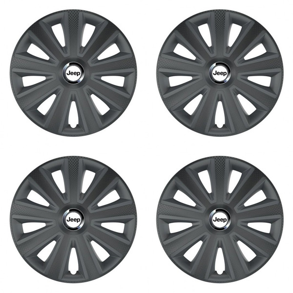 puklice pre Jeep 15 Aviator carbon grafite