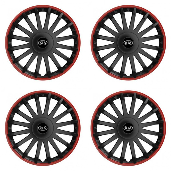 puklice pre  Kia (staršie logo) 16 CRYSTAL RO black