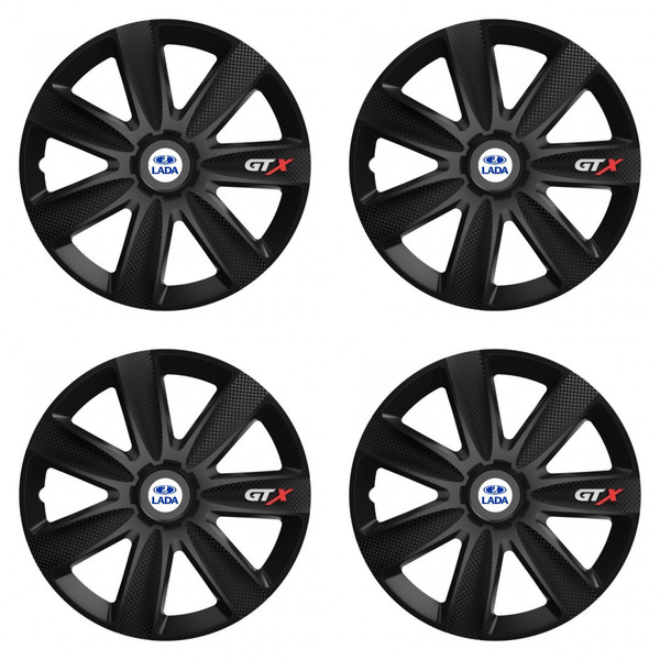 puklice pre Lada 14 GTX CARBON black