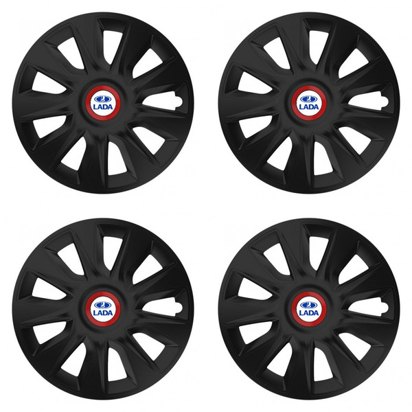 puklice pre Lada 14 STRATOS RR black