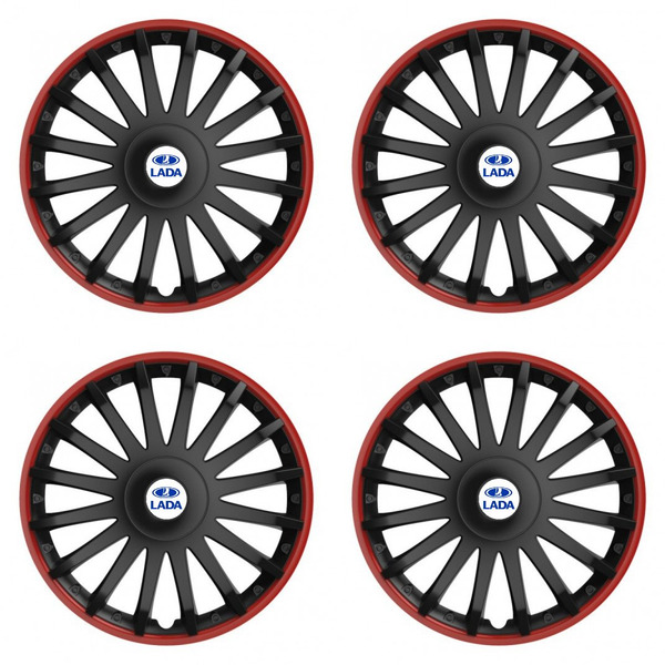 puklice pre Lada 15 CRYSTAL RO black