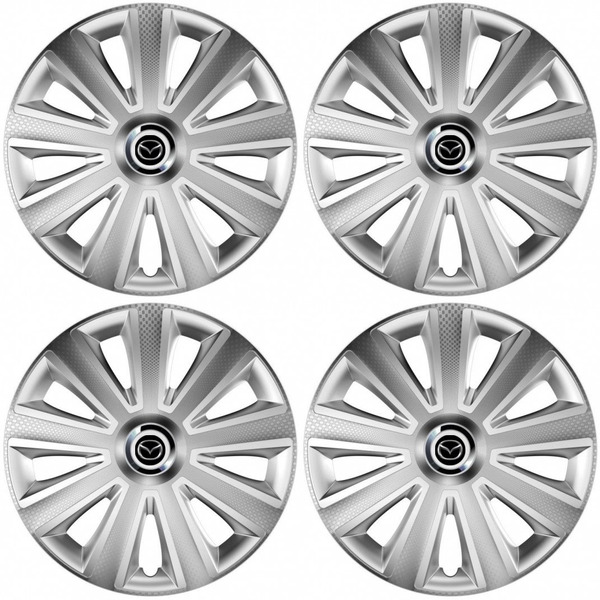 puklice pre Mazda 16 Aviator carbon RC 16 silver