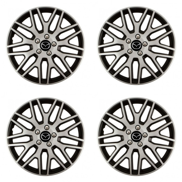 puklice pre Mazda 15 Dakar NC silver and black