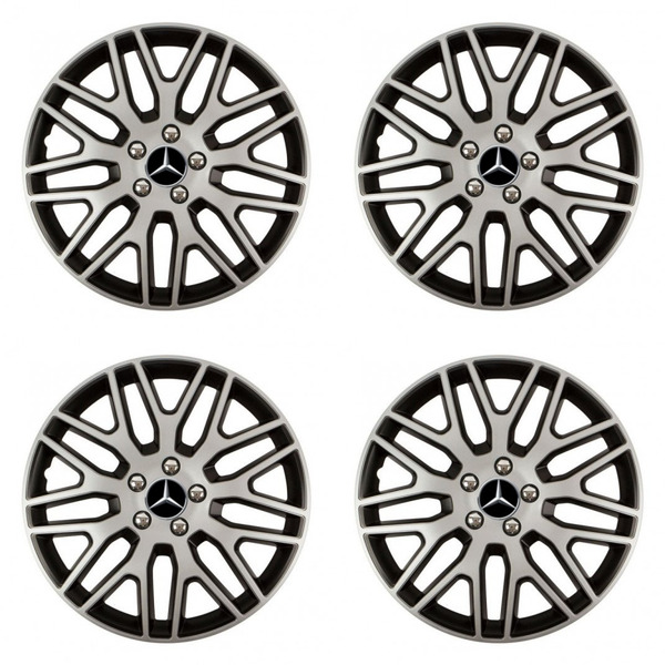 puklice pre Mercedes 15 Dakar NC silver and black