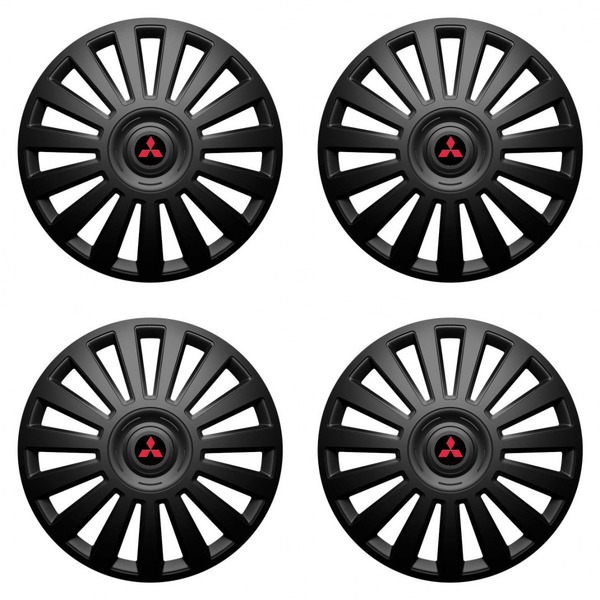 puklice pre  Mitsubishi (červené) 16 Luxury black