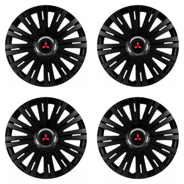 puklice pre Mitsubishi (červené) 14 ACTIVE RC BLACK