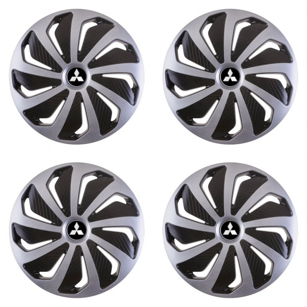 puklice pre Mitsubishi (strieborné) 14 WIND SB