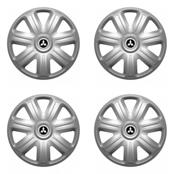 puklice pre Mitsubishi (strieborné) 15 COMFORT