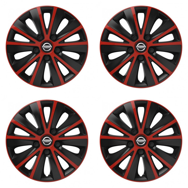 puklice pre Nissan 14 RAPIDE red and black