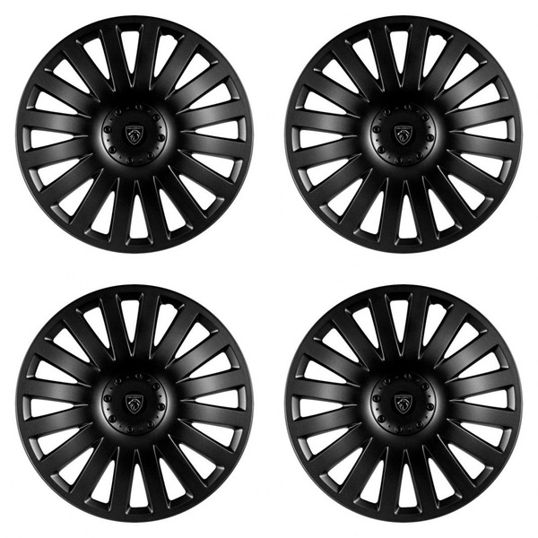 puklice pre  Peugeot (nové logo) 14 Smart black