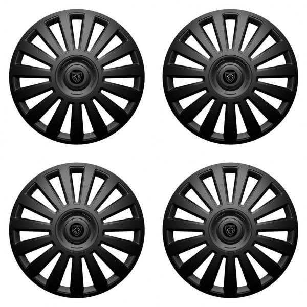 puklice pre Peugeot (nové logo) 14 Luxury black