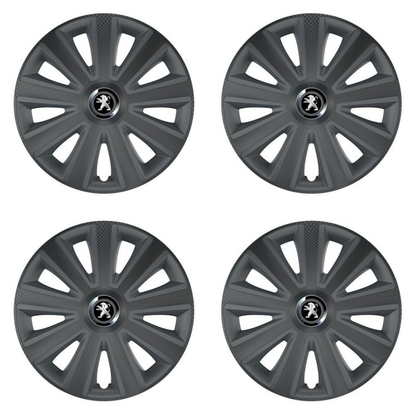 puklice pre  Peugeot (staršie logo) 14 Aviator carbon RC grafite