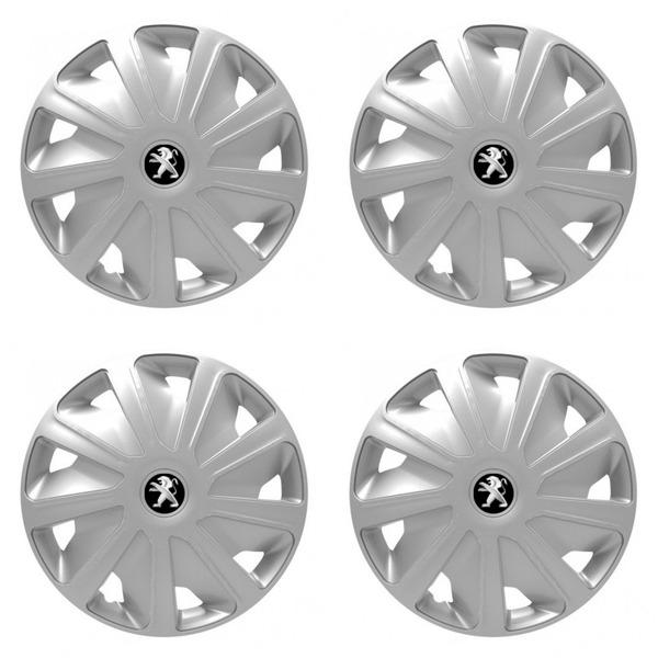 puklice pre  Peugeot (staršie logo) pre dodávky 16 Craft silver