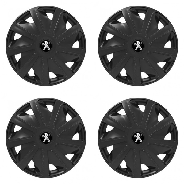 puklice pre Peugeot (staršie logo) pre dodávky 16 Craft black