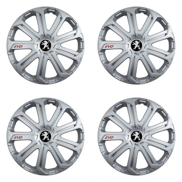 puklice pre Peugeot (staršie logo) 14 Evo silver
