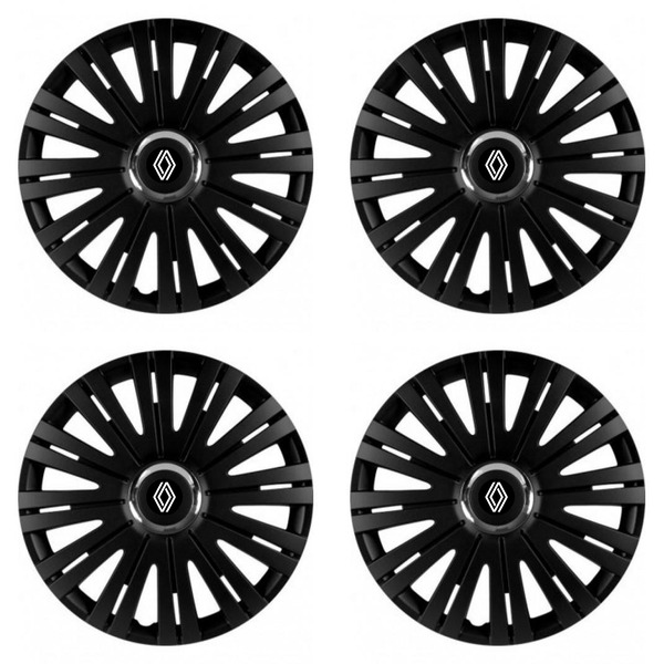 puklice pre Renault (nové logo) 14 ACTIVE RC BLACK