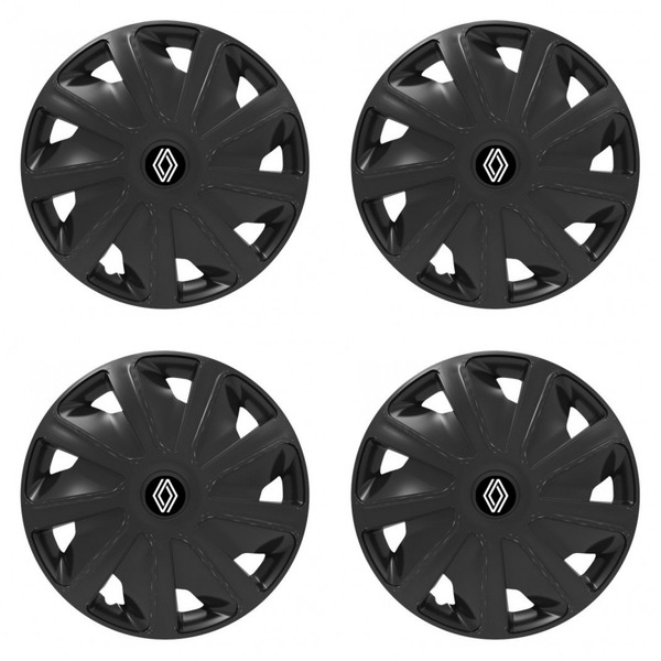 puklice pre Renault (nové logo) pre dodávky 16 Craft black