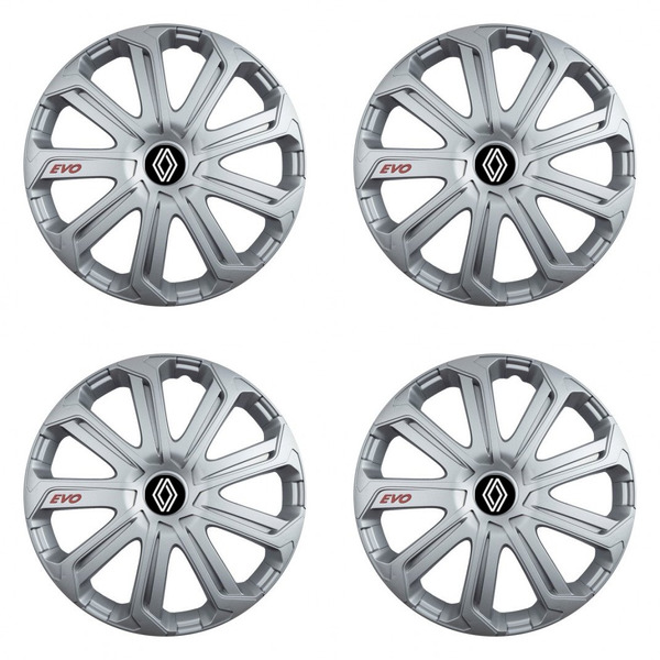 puklice pre Renault (nové logo) 15 Evo silver