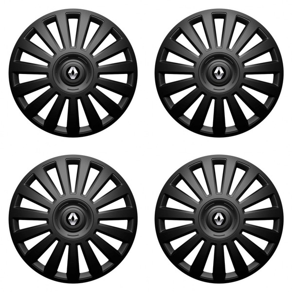 puklice pre Renault (staršie logo) 16 Luxury black