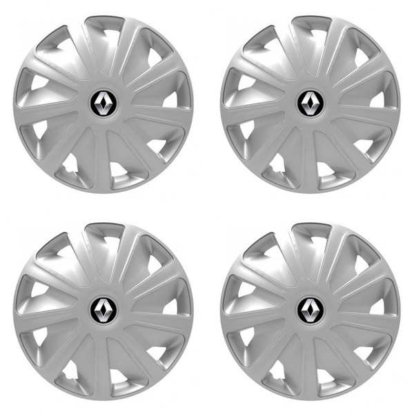 puklice pre Renault (staršie logo) pre dodávky 15 Craft silver