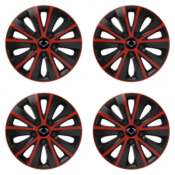 puklice pre Sangyong 14 RAPIDE red and black