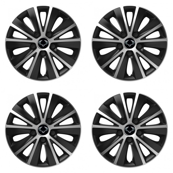 puklice pre Sangyong 14 RAPIDE silver and black