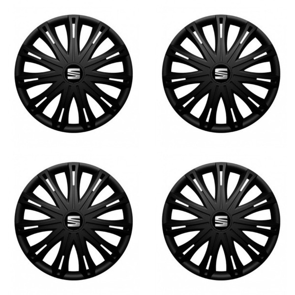 puklice pre Seat 17 SPARK BLACK